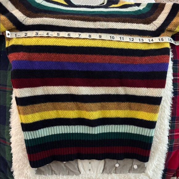 J. Crew Colorful Striped Crew Neck Sweater - Picture 7 of 9